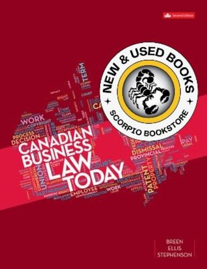 Canadian Business Law Today 2nd Edition by Nancy Breen 9781260881400 *117a [ZZ]