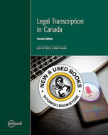 Legal Transcription in Canada 2nd Edition by Lynn M. Berry 9781774622162 *SPECIAL PRICING, FINAL SALE* *132g *SAN [ZZ]