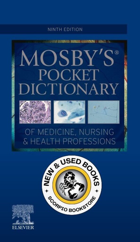 *PRE-ORDER, APPROX 2-3 BUSINESS DAYS* Mosby's Pocket Dictionary of Medicine, Nursing and Health Professions 9th edition by Mosby 9780323832915