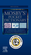 Mosby's Pocket Dictionary of Medicine, Nursing and Health Professions 9th edition by Mosby 9780323832915 (USED:VERYGOOD; minor water damage top corner) *67a