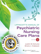 Lippincott's manual of psychiatric nursing care plans 9th edition by Judith Schultz 9781609136949 (USED:VERYGOOD) *71a