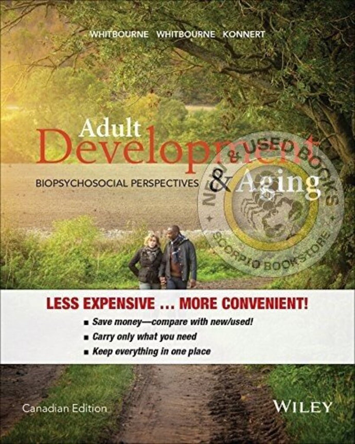Adult Development and Aging 1st Canadian Edition by Susan Krauss Whitbourne LOOSELEAF 9781119045427 (USED:GOOD; unbinded) *AVAILABLE FOR NEXT DAY PICK UP* *C5 [ZZ]