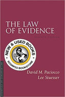 The Law of Evidence 7th Edition by David M. Paciocco 9781552213865 (USED:GOOD) *AVAILABLE FOR NEXT DAY PICK UP* *C18 [ZZ]