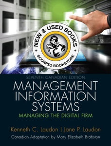 Management Information Systems 7th Edition by Kenneth C. Laudon 9780133156843 (USED:GOOD) *AVAILABLE FOR NEXT DAY PICK UP* *Z137/73d