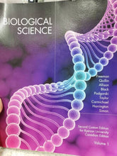 Load image into Gallery viewer, Biological Science 2nd Custom Edition for Ryerson University Canadian Edition Volume 1 + Volume 2 by Freeman 9780135352458 (USED:GOOD; contains highlights; minor stain on bottom of volume 1) *AVAILABLE FOR NEXT DAY PICK UP* *z254
