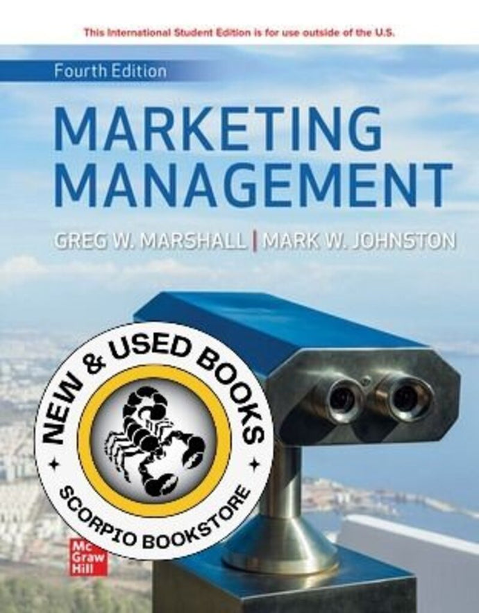 Marketing Management 4th Edition +Connect By Greg W. Marshall PKG 9781264711314 *123f [ZZ]