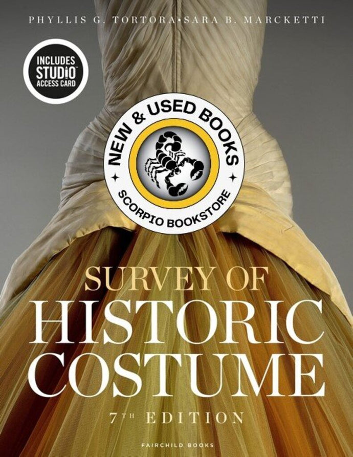 *PRE-ORDER, APPROX 2-3 BUSINESS DAYS* Survey of Historic Costume Bundle Book + Studio Access Card by Phyllis G. Tortora 9781501337406