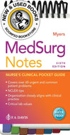*PRE-ORDER, APPROX 2-4 BUSINESS DAYS* MedSurg Notes Nurse's Clinical Pocket Guide 6th edition by Ehren Myers 9781719652438