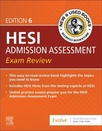 *PRE-ORDER, APPROX 7-10 BUSINESS DAYS* Admission Assessment Exam Review 6th Edition by HESI 9780443114090