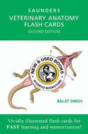 *PRE-ORDER, APPROX 7-10 BUSINESS DAYS* Veterinary Anatomy Flash Cards 2nd edition by Baljit Singh 9781455776832 *FINAL SALE* [ZZ]