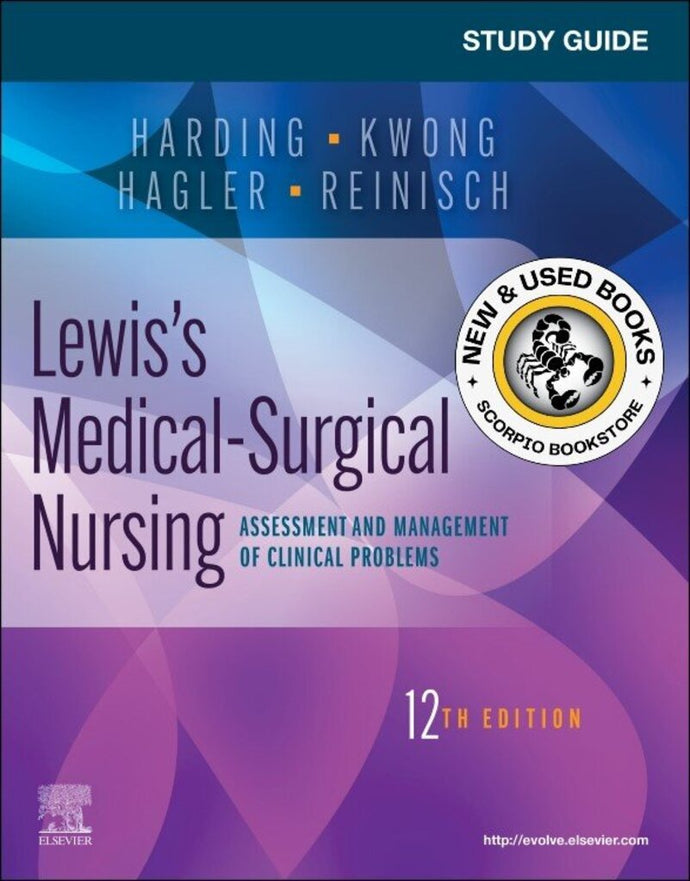 *PRE-ORDER, APPROX 2-3 BUSINESS DAYS* Study Guide for Lewis's Medical-Surgical Nursing 12th edition by Mariann M. Harding 9780323792387