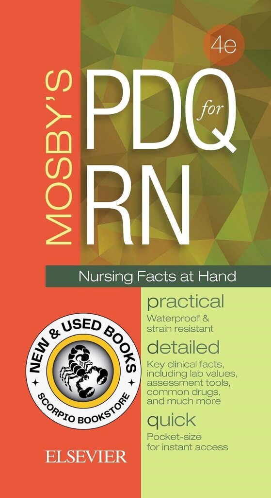 *PRE-ORDER, APPROX 2-3 BUSINESS DAYS* Mosby's PDQ for RN 4th edition by Rae Langford 9780323400282