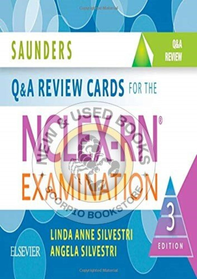 *PRE-ORDER, APPROX 2-3 BUSINESS DAYS* Saunders Q & A Review Cards for the NCLEX-RN® Examination 3rd edition by Linda Anne Silvestri 9780323414784