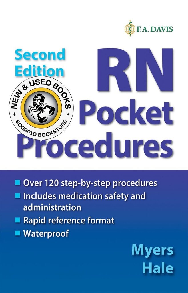 *PRE-ORDER, APPROX 2-3 BUSINESS DAYS* RN Pocket Procedures 2nd edition by Ehren Myers 9780803675063