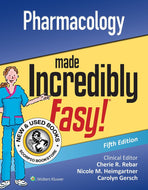 *PRE-ORDER, APPROX 2-4 BUSINESS DAYS* Pharmacology Made Incredibly Easy 5th edition by Cherie R. Rebar 9781975177553 *FINAL SALE*