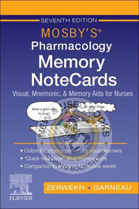 *PRE-ORDER, APPROX 2-3 BUSINESS DAYS* Mosby's Pharmacology Memory NoteCards 7th Edition by JoAnn Zerwekh 9780443110986