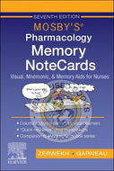 *PRE-ORDER, APPROX 2-4 BUSINESS DAYS* Mosby's Pharmacology Memory NoteCards 7th Edition by JoAnn Zerwekh 9780443110986