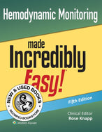 *PRE-ORDER, APPROX 7-10 BUSINESS DAYS* Hemodynamic Monitoring Made Incredibly Easy! 5th Edition by Rose Knapp 9781975235956 [ZZ]
