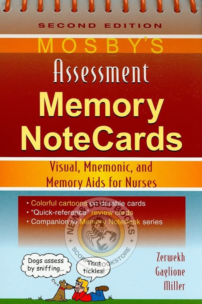 *PRE-ORDER, APPROX 2-3 BUSINESS DAYS* Mosby's Assessment Memory NoteCards: Visual, Mnemonic, and Memory Aids for Nurses 2nd edition by JoAnn Zerwekh 9780323067454
