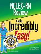 *PRE-ORDER, APPROX 7-10 BUSINESS DAYS* NCLEX-RN Review Made Incredibly Easy Incredibly Easy Series 6th edition by Candice Rome 9781975116903