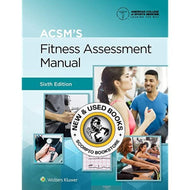 ACSM's Fitness Assessment Manual 6th edition by Feito 9781975164454 *FINAL SALE* *66b [ZZ]