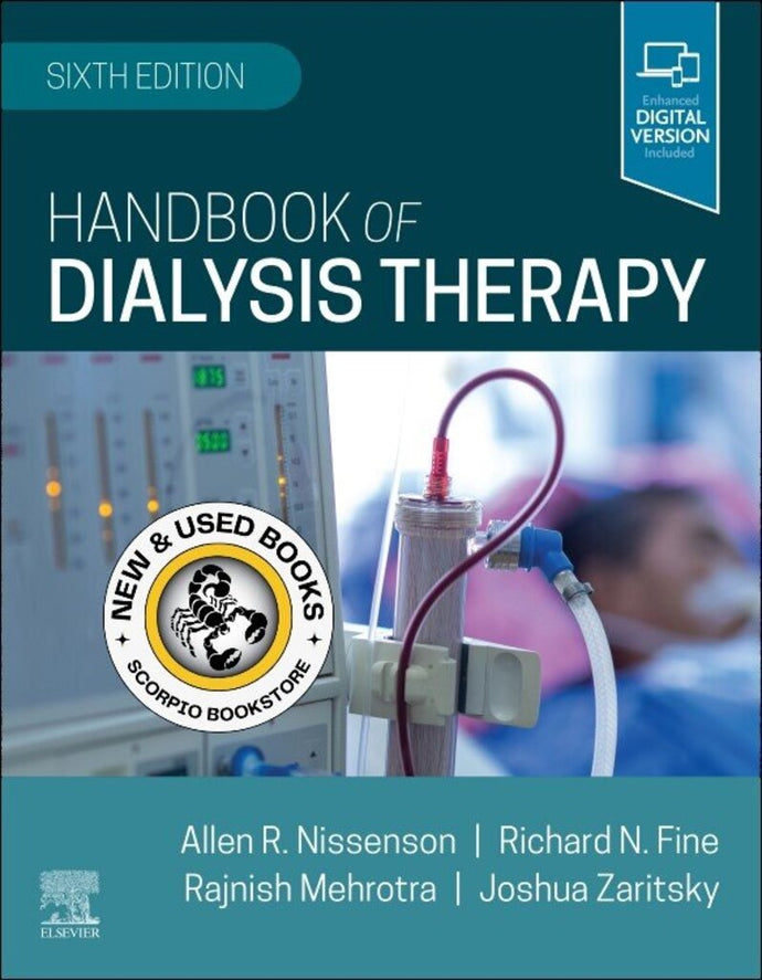 *PRE-ORDER, APPROX 2-3 BUSINESS DAYS, print-on-demand* Handbook of Dialysis Therapy 6th edition by Nissenson 9780323791359