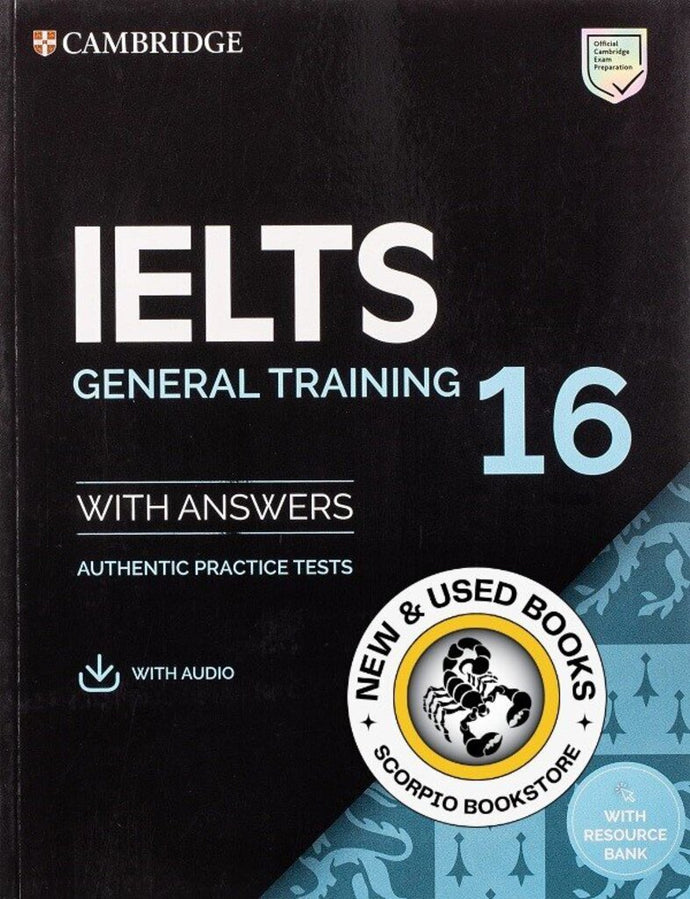 *PRE-ORDER, 7-10 BUSINESS DAYS* IELTS 16 General Training Student's Book with Answers with Audio with Resource Bank 9781108933865