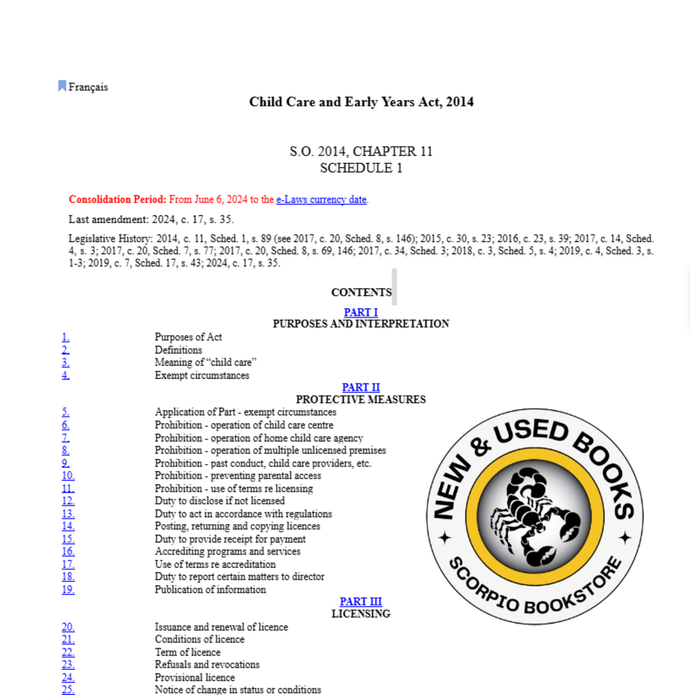 Child Care and Early Years Act 2014 [PRINT AND BIND]