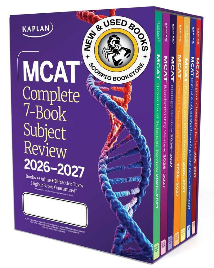 *PRE-ORDER, APPROX 7-10 BUSINESS DAYS* MCAT Complete 7-Book Subject Review 2026-2027 Bundle, Set Includes Books, Online Prep, 3 Practice Tests 9781506297545 *SPECIAL PRICING, FINAL SALE*