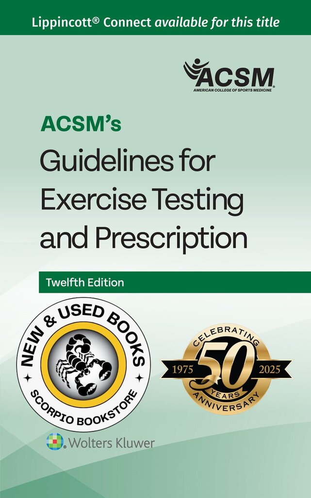 *PRE-ORDER, APPROX 2-3 BUSINESS DAYS* ACSM's Guidelines for Exercise Testing and Prescription 12th Edition by OZEMEK CEMAL 9781975219215