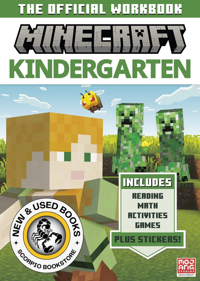 *PRE-ORDER, APPROX 4-6 BUSINESS DAYS* Official Minecraft Workbook Kindergarten 9780593805466