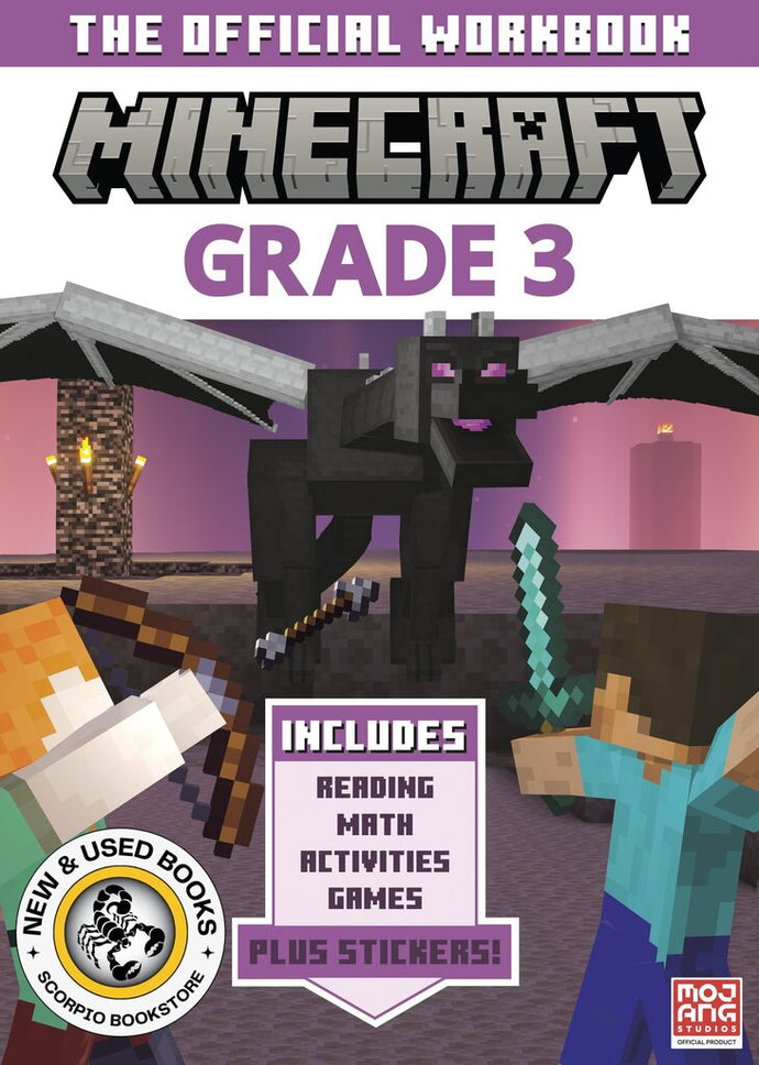 *PRE-ORDER, APPROX 4-6 BUSINESS DAYS* Official Minecraft Workbook Grade 3 9780593805497