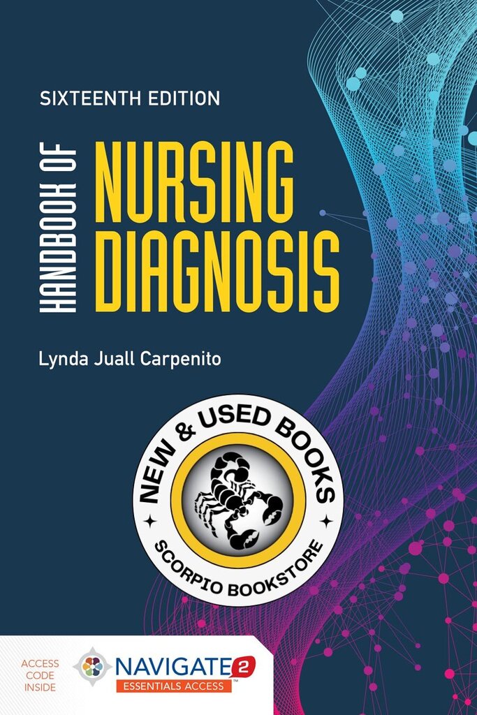 *PRE-ORDER, APPROX 2-3 BUSINESS DAYS* Handbook of Nursing Diagnosis 16th edition by Lynda Juall Carpenito 9781284197976