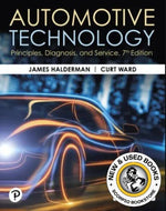 Automotive Technology Principles, Diagnosis, and Service 7th edition by Halderman 9780135434161 *102e [ZZ]