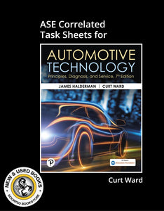 *PRE-ORDER, APPROX 4-6 BUSINESS DAYS* ASE CORRELATED TASK SHEETS for Automotive Technology Principles, Diagnosis, and Service 7th edition by James Halderman 9780137854950