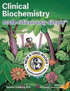*PRE-ORDER, APPROX 2-3 BUSINESS DAYS* Clinical Biochemistry Made Ridiculously Simple 4th Edition (Color Edition) by Stephen Goldberg 9781935660781