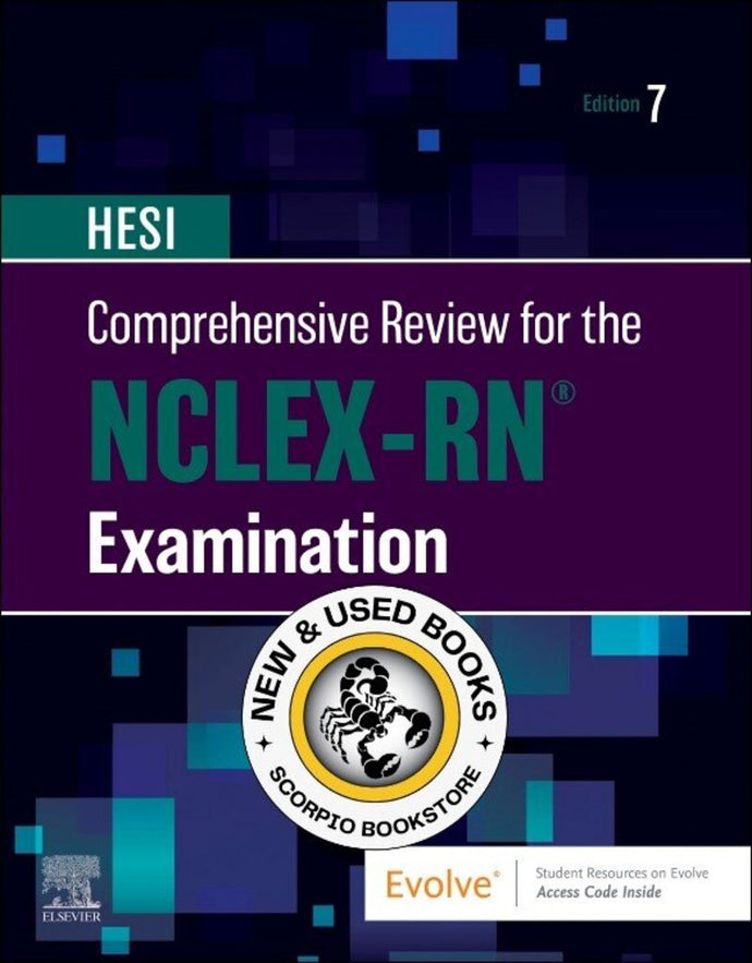 *PRE-ORDER APPROX 2-3 BUSINESS DAYS* HESI Comprehensive Review for the NCLEX-RN® Examination 7th Edition 9780323831932