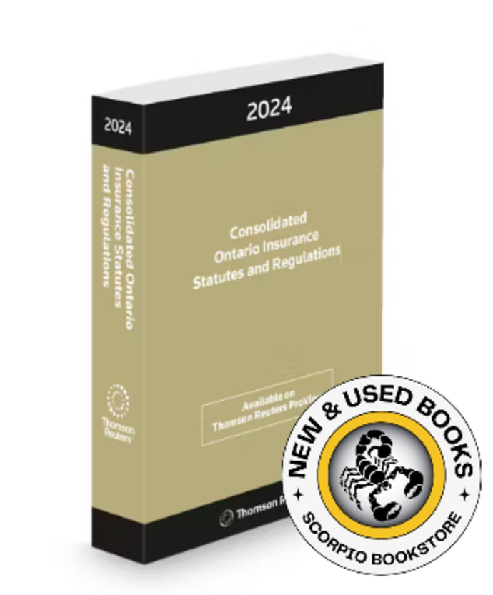 *PRE-ORDER, APPROX 4-6 BUSINESS DAYS* Consolidated Ontario Insurance Statutes and Regulations 2024 9781038201393