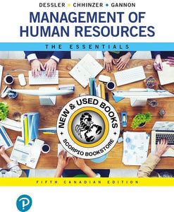 Management of Human Resources 5th Canadian Edition by Dessler LOOSELEAF 9780134305066 (USED:GOOD; unbinded) *AVAILABLE FOR NEXT DAY PICK UP* *wh14 [ZZ]
