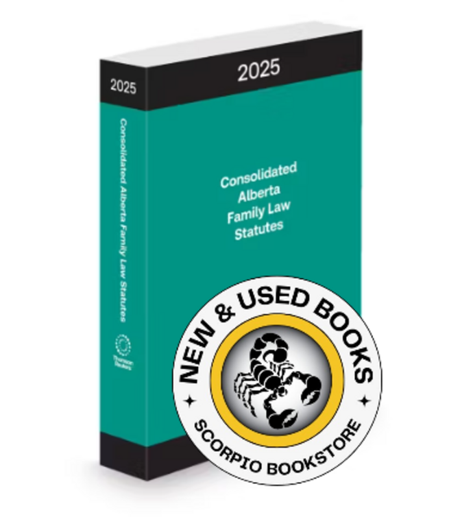 *PRE-ORDER, APPROX 4-6 BUSINESS DAYS* Consolidated Alberta Family Law Statutes 2025 9781038215765