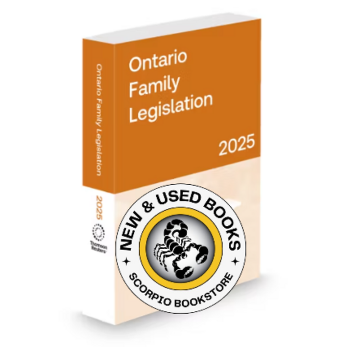 *PRE-ORDER, APPROX 4-6 BUSINESS DAYS* Ontario Family Legislation 2025 9781038215970