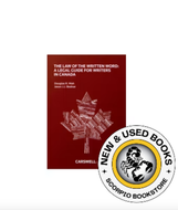 *PRE-ORDER, APPROX 4-6 BUSINESS DAYS* The Law of the Written Word by Douglas Mah 9780779855568 [ZZ]