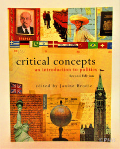 Critical Concepts 2nd Edition by Janine Brodie 9780130409287 (USED:VERYGOOD) *AVAILABLE FOR NEXT DAY PICK UP* *wh17 [ZZ]