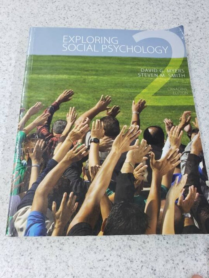 Exploring Social Psychology by David G. Myers 9780070968745 (USED:GOOD; minor markings, highlights) *D4