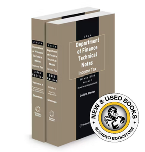 *PRE-ORDER, APPROX 4-6 BUSINESS DAYS* 2024 Department of Finance Technical Notes: Income Tax 36th Edition Volume 1 + Volume 2 by David M. Sherman 9781038202062