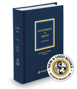 *PRE-ORDER, APPROX 4-6 BUSINESS DAYS* Oosterhoff on Trusts 10th Edition by Oosterhoff 9781038205803 *FINAL SALE*