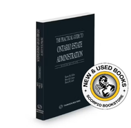 *PRE-ORDER, APPROX 4-6 BUSINESS DAYS* Practical Guide to Ontario Estate Administration 6th edition by Brian Cohen 9780779899340 [ZZ]