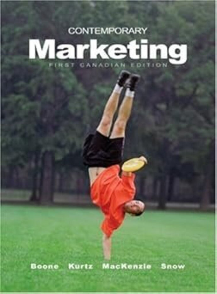 Contemporary Marketing 1st Canadian Edition by Louise E. Boone 9780176251765 (USED:VERYGOOD) *D6