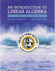 *PRE-ORDER, APPROX 4-6 BUSINESS DAYS* Introduction to Linear Algebra for Science and Engineering 3rd edition + MyLab Mathematics with Pearson eText by Daniel Norman PKG 9780135309025