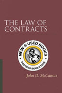 The Law of Contracts 2nd Edition by John D. McCamus 9781552213056 (USED:VERYGOOD) *81f [ZZ]